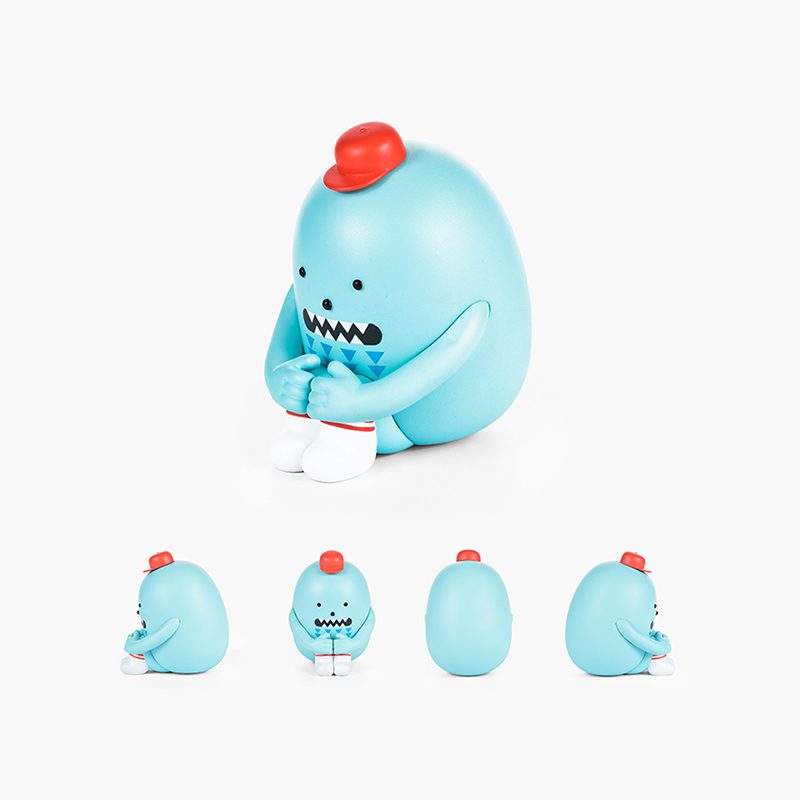 PopBabo Sitting Blue bean Doll