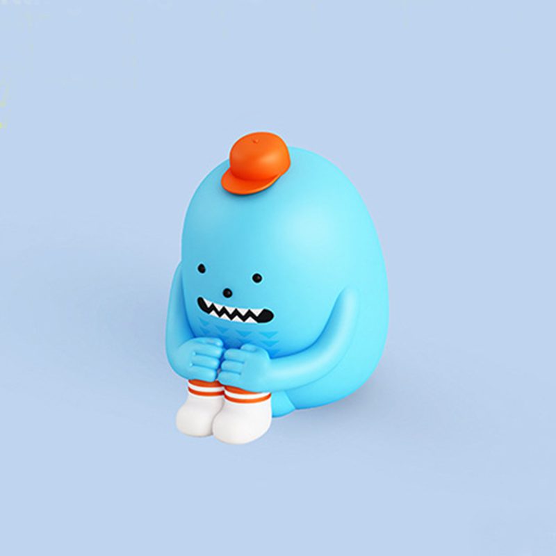 PopBabo Sitting Blue bean Doll